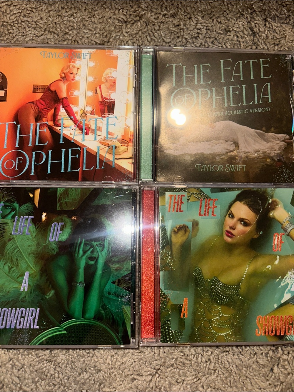 Taylor Swift CD Set - Orange, Green, Black, Gold Accents